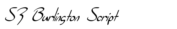 SF Burlington Script font preview